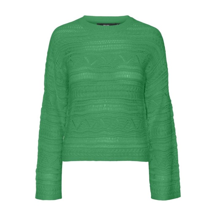 Vero Moda VMLAMAR LS O-NECK PULLOVER Bright Green | Freewear VMLAMAR LS O-NECK PULLOVER - www.freewear.nl - Freewear