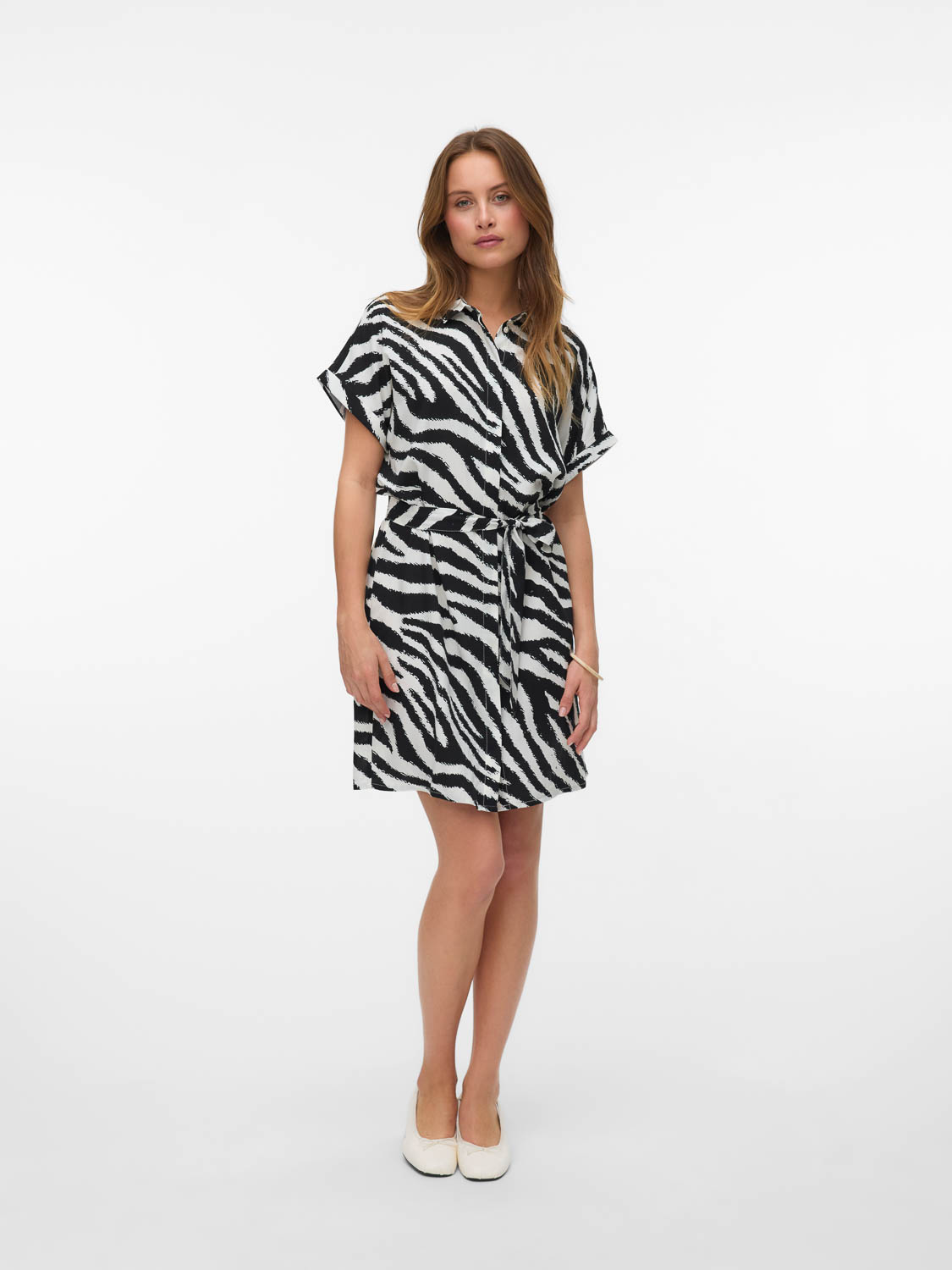 Vero moda Vmeasy Joy S/s Shirt Dress Wvn Ga