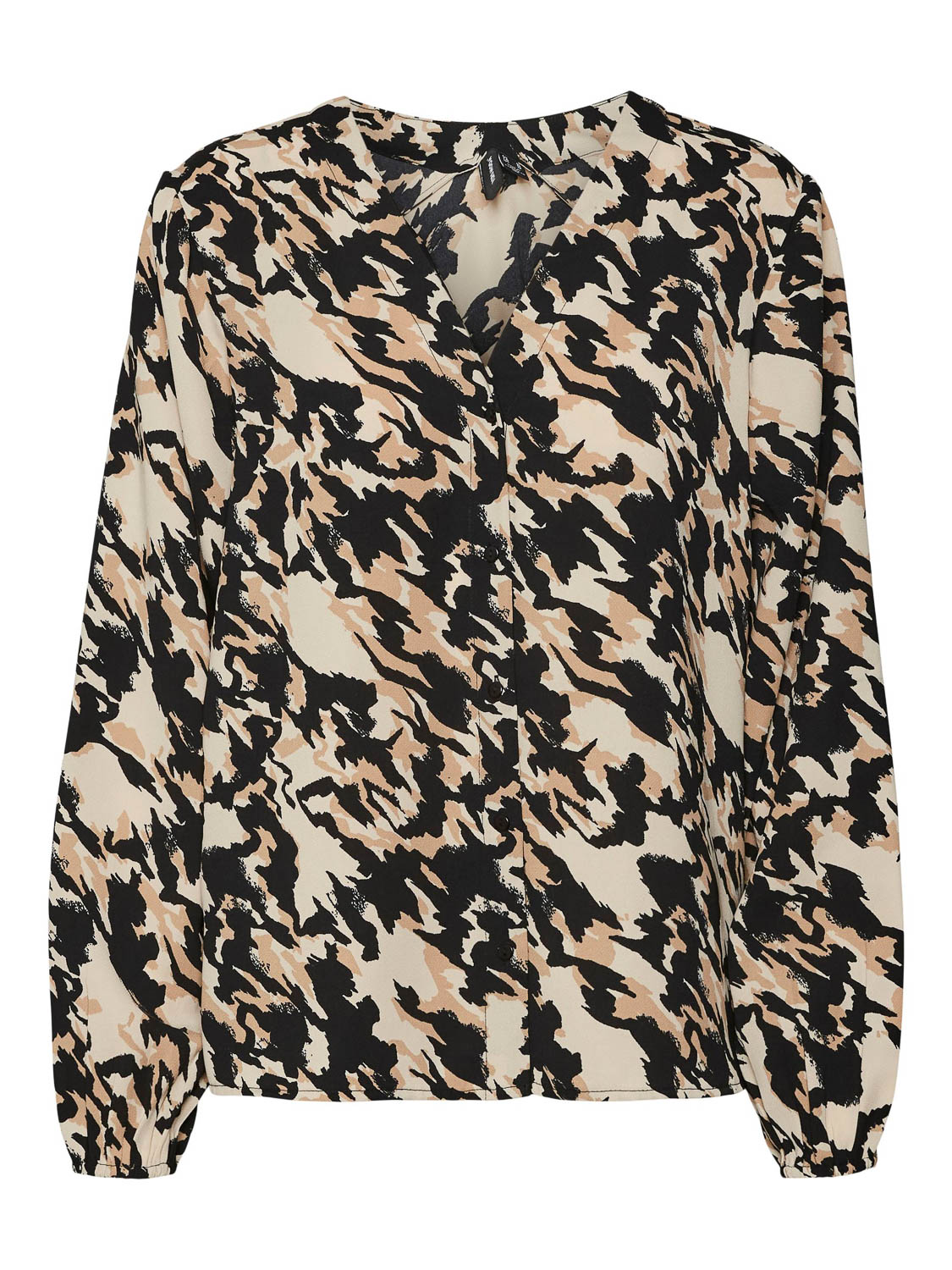 VERO MODA VMCNORA LS V-NECK SHIRT WVN CUR Dames Top - Maat 46