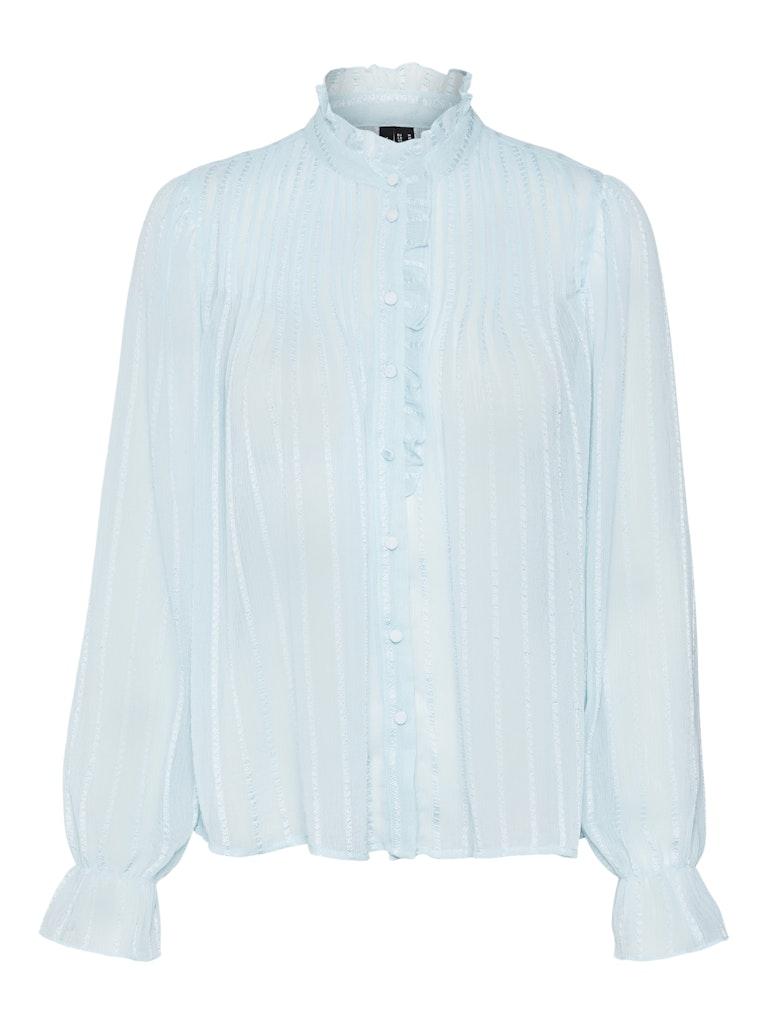 Vero Moda Blouse Vmgea L/s Shirt Wvn Btq 10303102 Clearwater Dames Maat - L