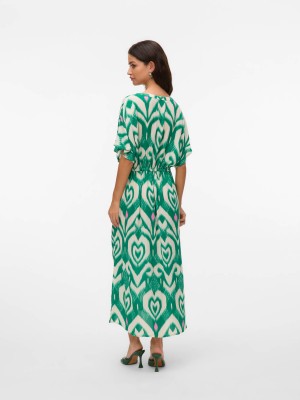 Vero Moda VMMENNY SS 7/8 KAFTAN WVN GA Bosphorus/Melis | Freewear VMMENNY SS 7/8 KAFTAN WVN GA - www.freewear.nl - Freewear