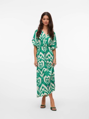 Vero Moda VMMENNY SS 7/8 KAFTAN WVN GA Bosphorus/Melis | Freewear VMMENNY SS 7/8 KAFTAN WVN GA - www.freewear.nl - Freewear