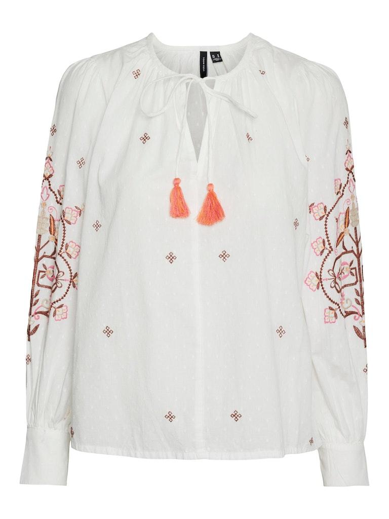 Vero Moda Top Vmhiba Ls Top Wvn Spe 10303752 Snow White Dames Maat - S