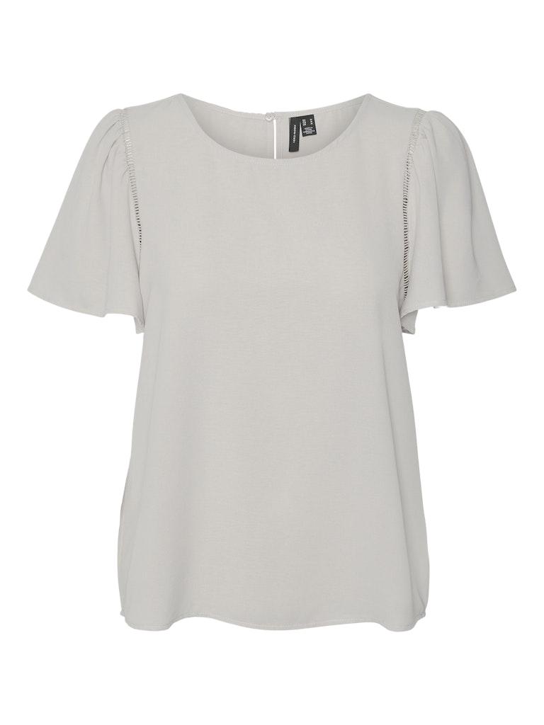 Vero Moda T-shirt Vmalva Gitte Ss Top Wvn Ga 10303930 Silver Lining Dames Maat - S