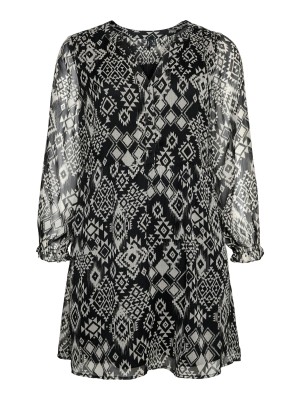 Vero Moda VMCGEMA GIL L/S ABK DRESS WVN BTQ C: Black/GEMA | Freewear VMCGEMA GIL L/S ABK DRESS WVN BTQ C: - www.freewear.nl - Freewear