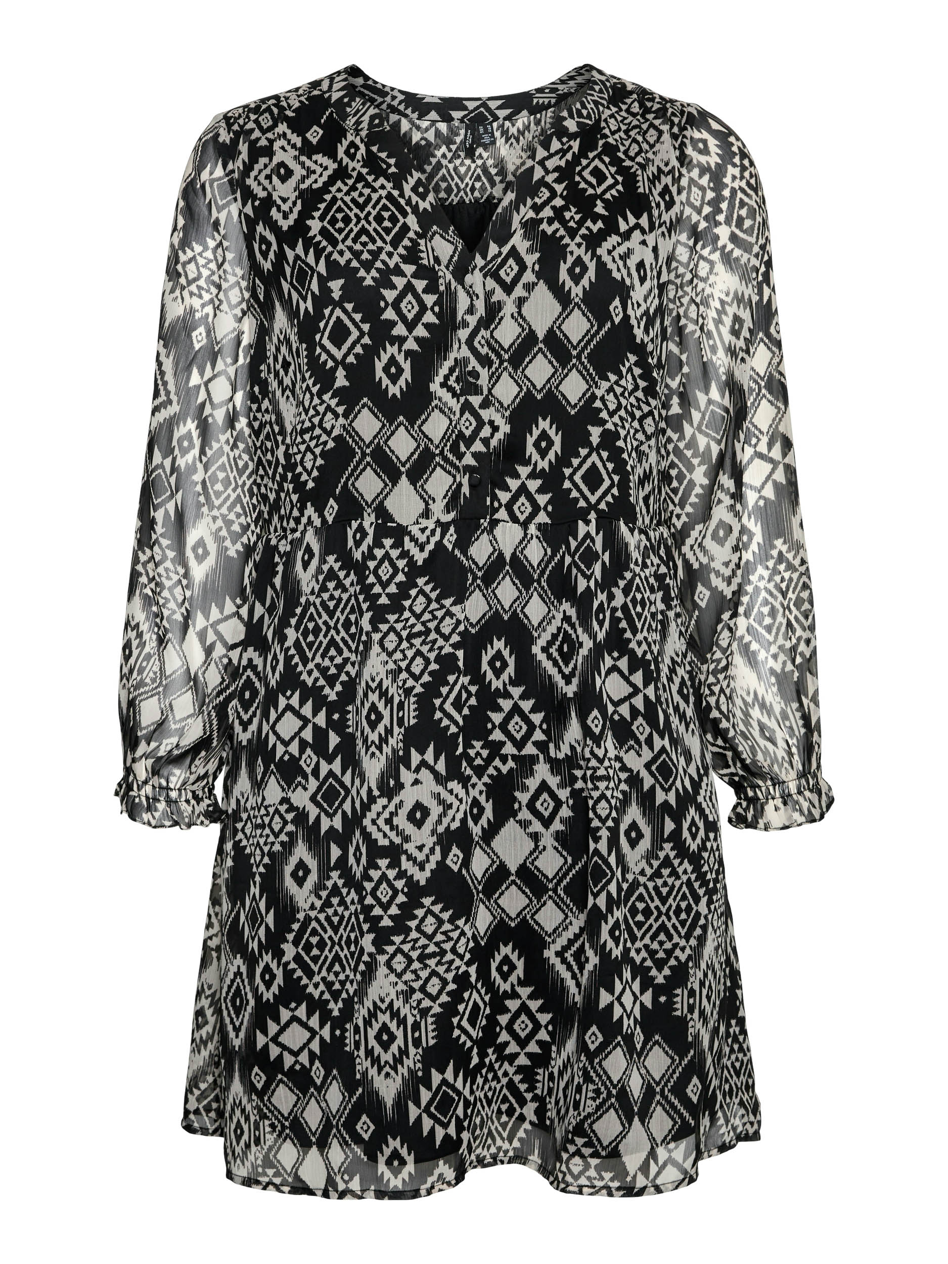 Vero Moda Vmcgema Gil L/s Abk Dress Wvn Btq C: