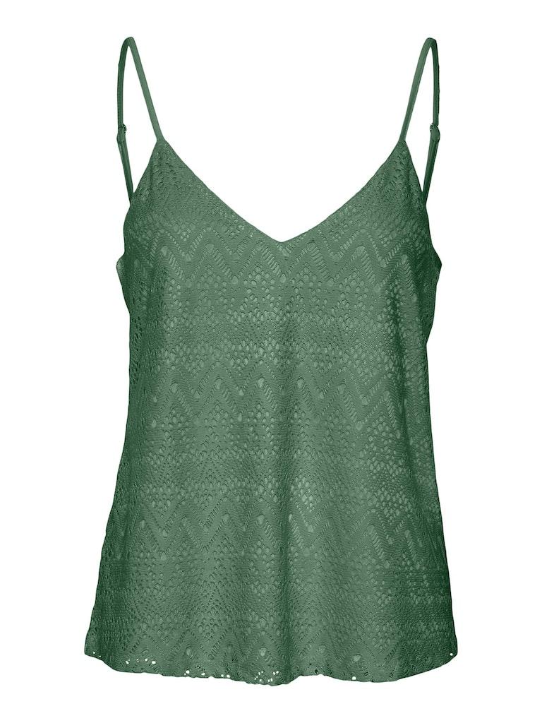 Vero Moda Top Vmmaya V-neck Singlet Top Jrs Spe 10304453 Hedge Green Dames Maat - M