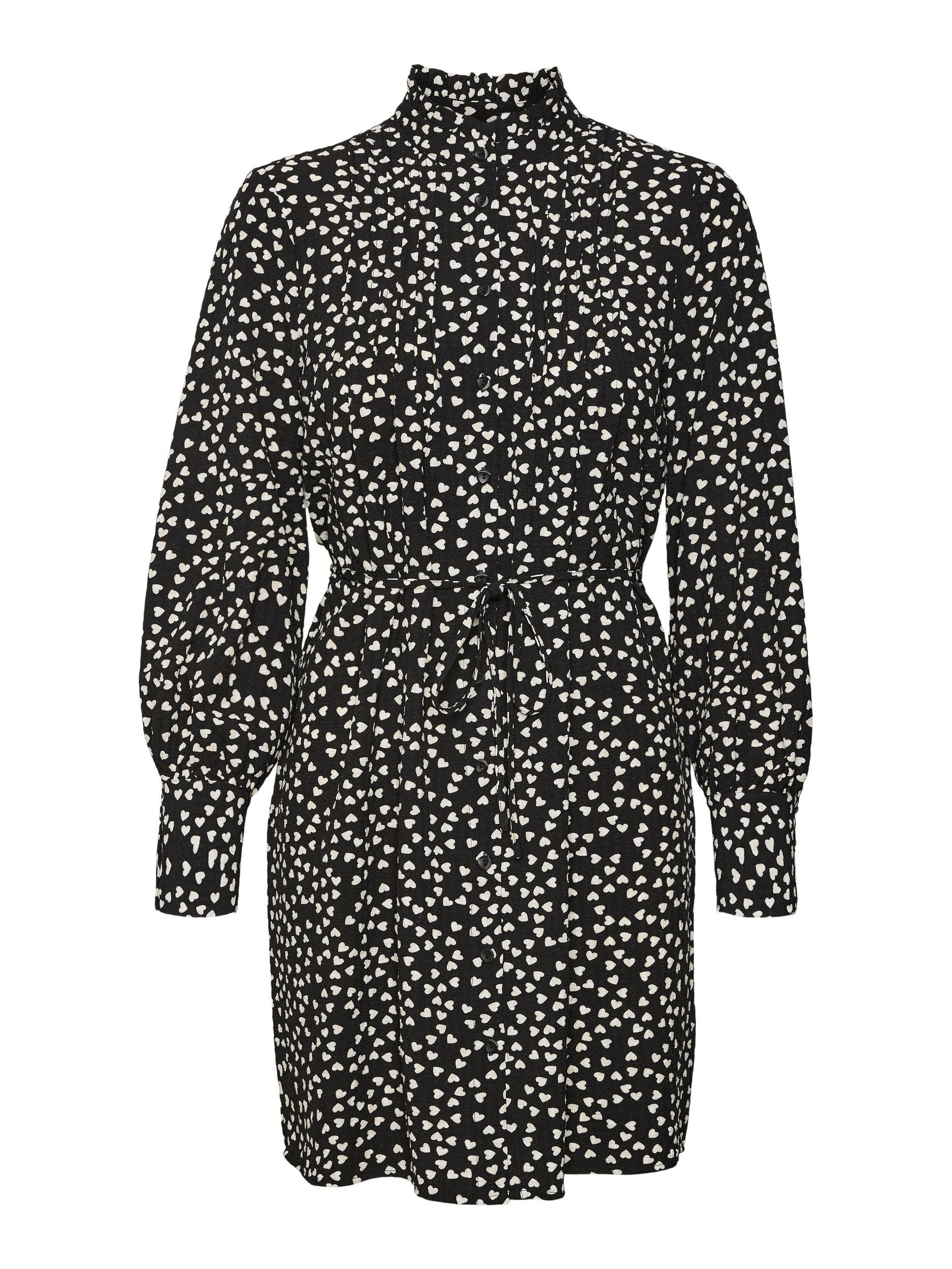 Vero Moda Vmckarin Vera Ls Short Shirt Dress :