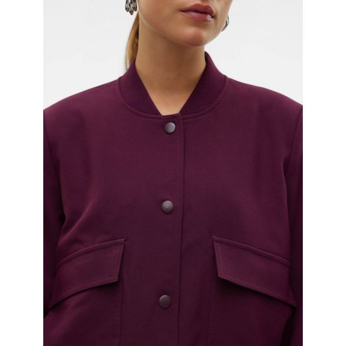 Vero Moda VMAMALA SHORT JACKET TS Winetasting | Freewear VMAMALA SHORT JACKET TS - www.freewear.nl - Freewear