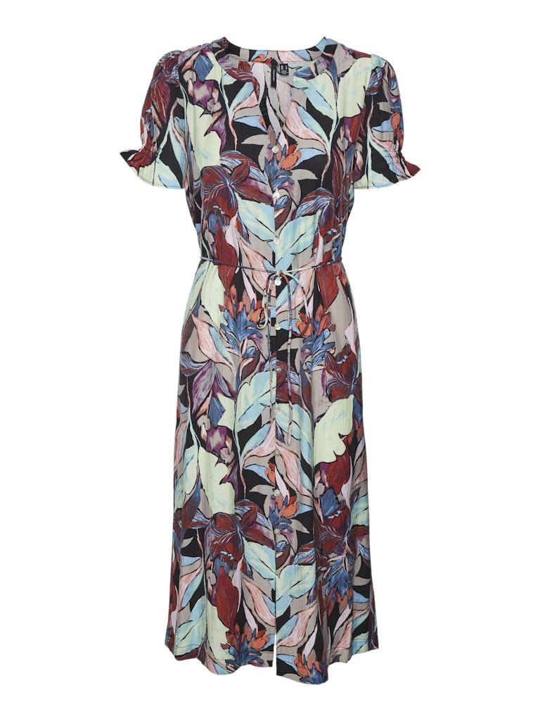 Vero Moda Vmmaja Palma Ss Calf Dress Wvn Ga