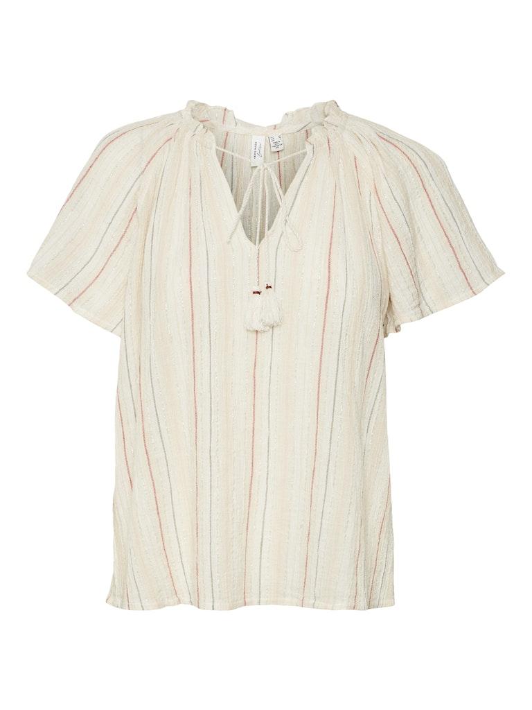 Vero Moda Vmkaya S s V neck Top Wvn Btq