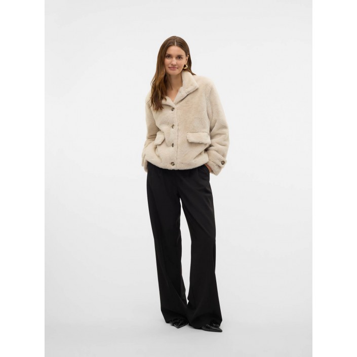 Vero Moda VMSONJAEVA SHORT JACKET GA BOO Oatmeal | Freewear VMSONJAEVA SHORT JACKET GA BOO - www.freewear.nl - Freewear