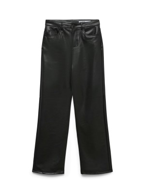 Vero Moda VMTESSA HR WIDE PL PANTS NOOS Black | Freewear VMTESSA HR WIDE PL PANTS NOOS - www.freewear.nl - Freewear