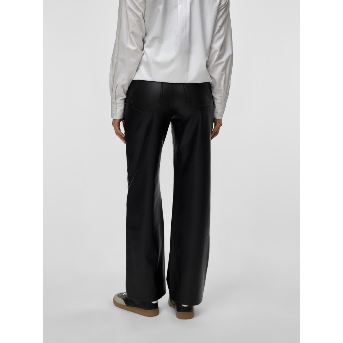 Vero Moda VMTESSA HR WIDE PL PANTS NOOS Black | Freewear VMTESSA HR WIDE PL PANTS NOOS - www.freewear.nl - Freewear
