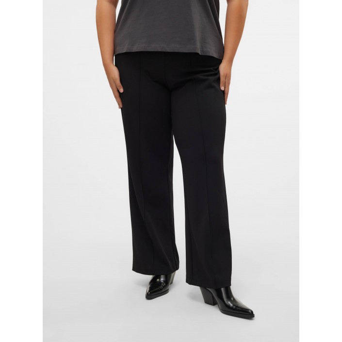Vero Moda curve VMCBECKY HW WIDE PULL ON PANT NOOS : Black | Freewear VMCBECKY HW WIDE PULL ON PANT NOOS : - www.freewear.nl - Freewear