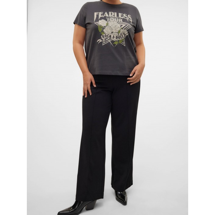 Vero Moda curve VMCBECKY HW WIDE PULL ON PANT NOOS : Black | Freewear VMCBECKY HW WIDE PULL ON PANT NOOS : - www.freewear.nl - Freewear