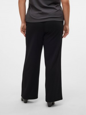 Vero Moda curve VMCBECKY HW WIDE PULL ON PANT NOOS : Black | Freewear VMCBECKY HW WIDE PULL ON PANT NOOS : - www.freewear.nl - Freewear