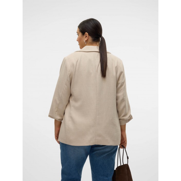 Vero Moda VMCFRIDA LS REGULAR BLAZER CUR Oatmeal/MELANGE | Freewear VMCFRIDA LS REGULAR BLAZER CUR - www.freewear.nl - Freewear