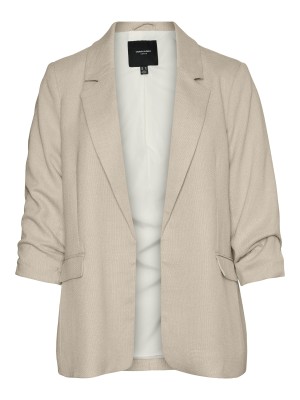 Vero Moda VMCFRIDA LS REGULAR BLAZER CUR Oatmeal/MELANGE | Freewear VMCFRIDA LS REGULAR BLAZER CUR - www.freewear.nl - Freewear