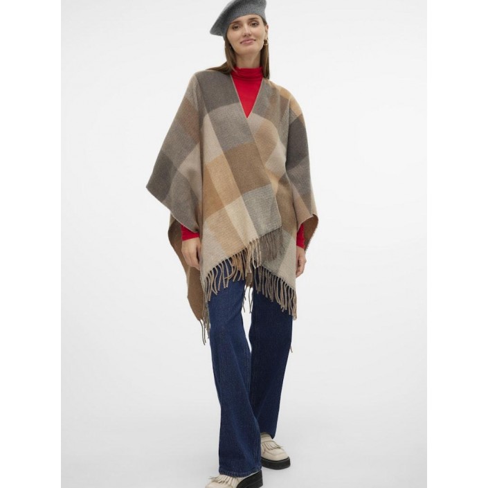 Vero Moda VMKIRA PONCHO GA Tigers Eye/DARK GREY/LIGHT GREY/ | Freewear VMKIRA PONCHO GA - www.freewear.nl - Freewear