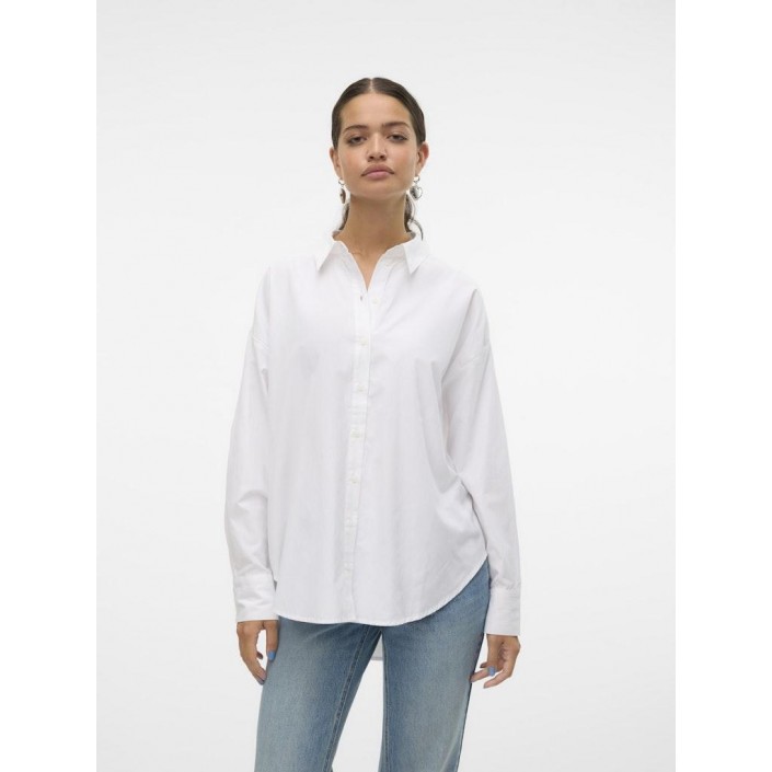 Vero Moda VMFANNI LS SHIRT WVN GA NOOS Bright White | Freewear VMFANNI LS SHIRT WVN GA NOOS - www.freewear.nl - Freewear