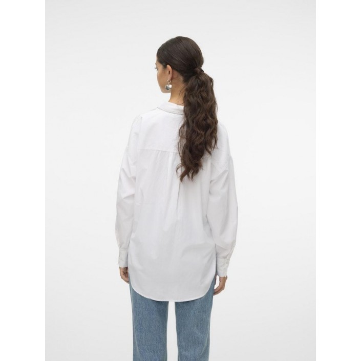 Vero Moda VMFANNI LS SHIRT WVN GA NOOS Bright White | Freewear VMFANNI LS SHIRT WVN GA NOOS - www.freewear.nl - Freewear