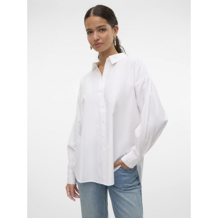 Vero Moda VMFANNI LS SHIRT WVN GA NOOS Bright White | Freewear VMFANNI LS SHIRT WVN GA NOOS - www.freewear.nl - Freewear