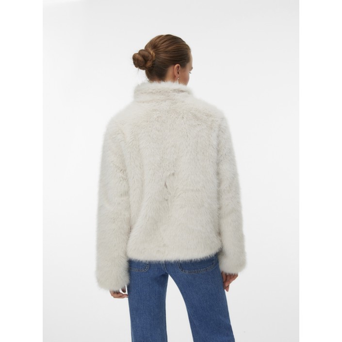 Vero Moda VMMONROE SHORT JACKET NOOS Oatmeal | Freewear VMMONROE SHORT JACKET NOOS - www.freewear.nl - Freewear