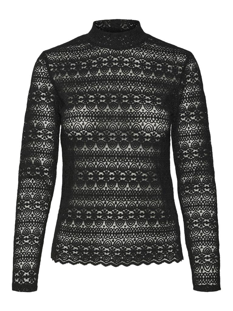 VERO MODA VMZOE LS LACE HIGH NECK TOP JRS NOOS Dames Top - Maat XXL