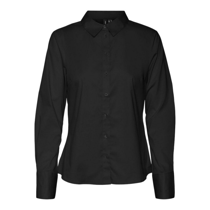 Vero Moda VMANNA LS FITTED SHIRT WVN GA NOOS Black | Freewear VMANNA LS FITTED SHIRT WVN GA NOOS - www.freewear.nl - Freewear
