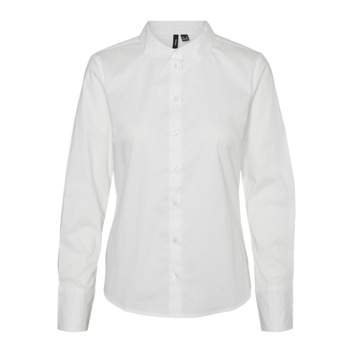 Vero Moda VMANNA LS FITTED SHIRT WVN GA NOOS Bright White | Freewear VMANNA LS FITTED SHIRT WVN GA NOOS - www.freewear.nl - Freewear