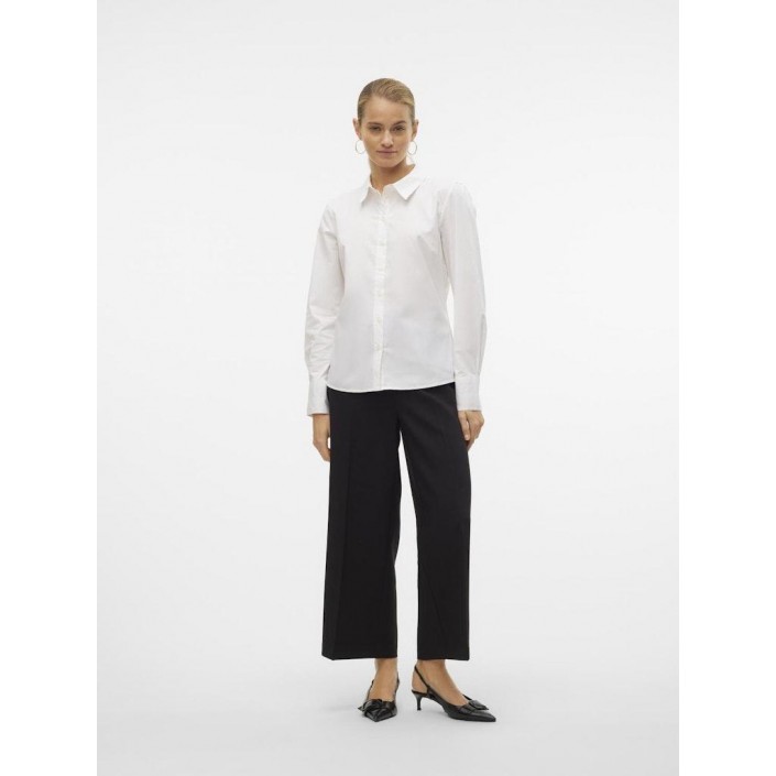 Vero Moda VMANNA LS FITTED SHIRT WVN GA NOOS Bright White | Freewear VMANNA LS FITTED SHIRT WVN GA NOOS - www.freewear.nl - Freewear