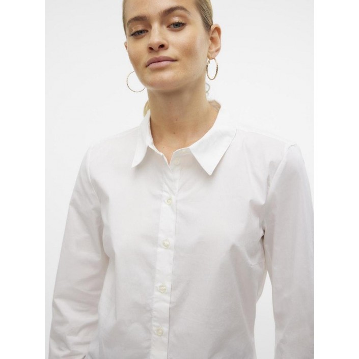Vero Moda VMANNA LS FITTED SHIRT WVN GA NOOS Bright White | Freewear VMANNA LS FITTED SHIRT WVN GA NOOS - www.freewear.nl - Freewear