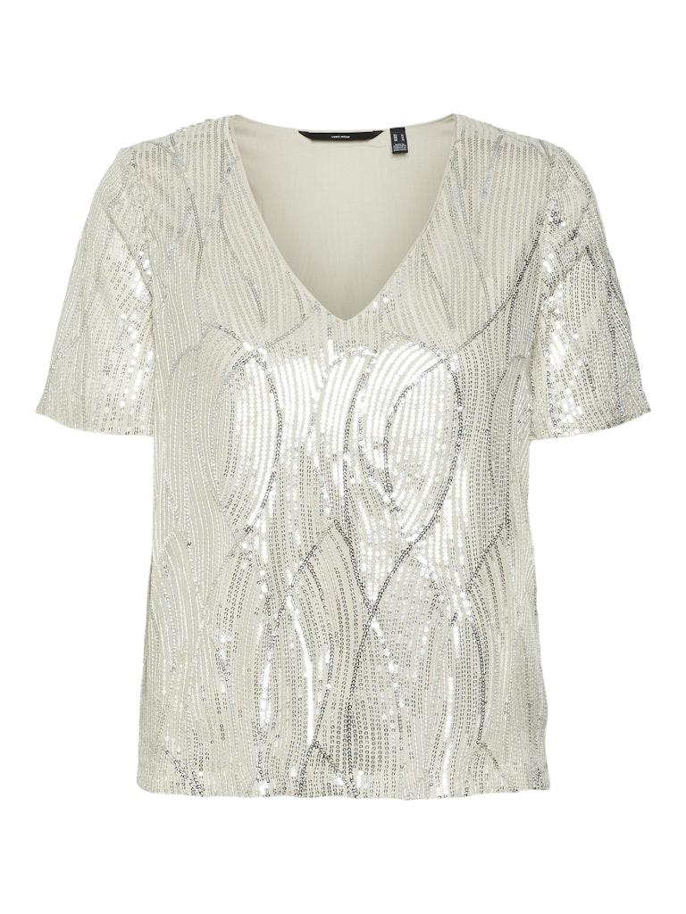 Vero Moda Vmellen Ss V-neck Top Jrs