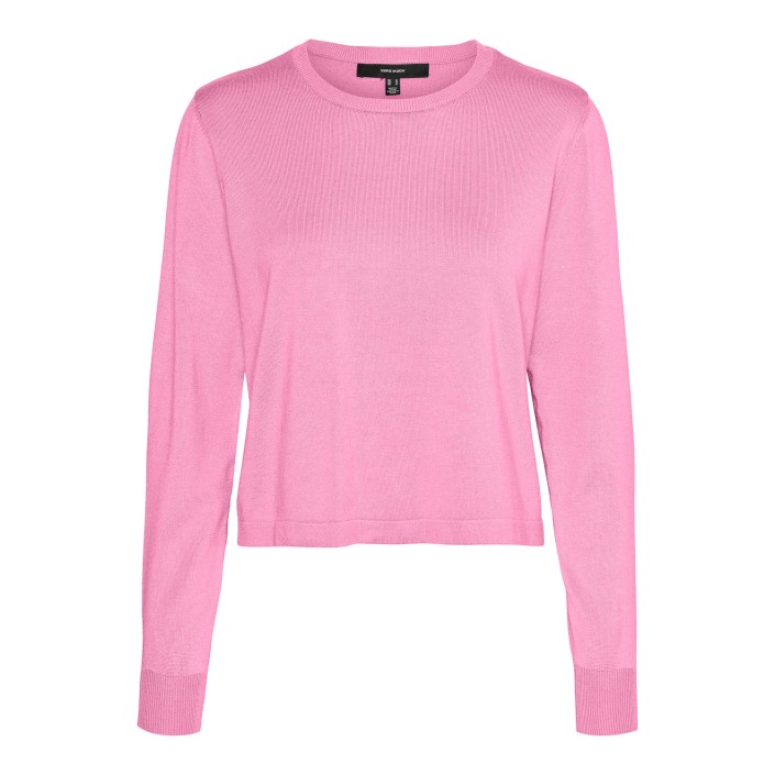 Vero Moda VMSILJE LS O-NECK SHORT PULLOVER GA: Bonbon | Freewear VMSILJE LS O-NECK SHORT PULLOVER GA: - www.freewear.nl - Freewear