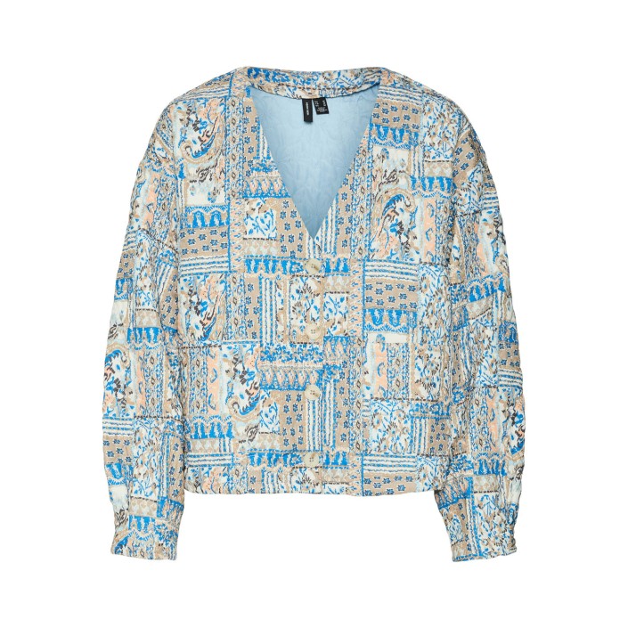 Vero Moda VMJANE LULU LS QUILTED JACKET WVN G: Birch/Lulu | Freewear VMJANE LULU LS QUILTED JACKET WVN G: - www.freewear.nl - Freewear