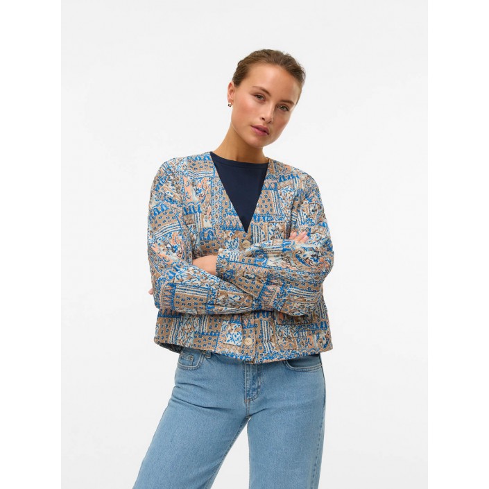 Vero Moda VMJANE LULU LS QUILTED JACKET WVN G: Birch/Lulu | Freewear VMJANE LULU LS QUILTED JACKET WVN G: - www.freewear.nl - Freewear