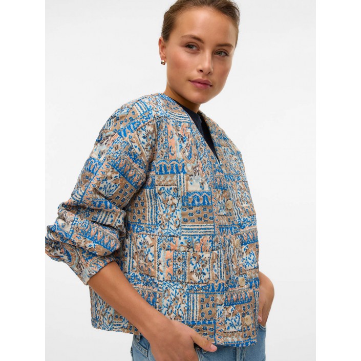 Vero Moda VMJANE LULU LS QUILTED JACKET WVN G: Birch/Lulu | Freewear VMJANE LULU LS QUILTED JACKET WVN G: - www.freewear.nl - Freewear