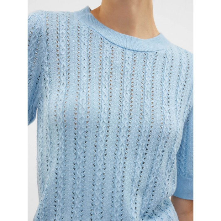 Vero Moda VMMORENA 2/4 O-NECK PULLOVER GA BOO: Airy Blue | Freewear VMMORENA 2/4 O-NECK PULLOVER GA BOO: - www.freewear.nl - Freewear