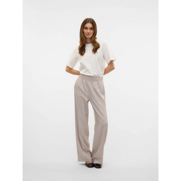 Vero Moda VMCASSIDY HW LOOSE PULL ON PANT BOO Vapor Blue/MELANGE | Freewear VMCASSIDY HW LOOSE PULL ON PANT BOO - www.freewear.nl - Freewear
