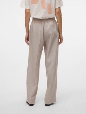 Vero Moda VMCASSIDY HW LOOSE PULL ON PANT BOO Vapor Blue/MELANGE | Freewear VMCASSIDY HW LOOSE PULL ON PANT BOO - www.freewear.nl - Freewear