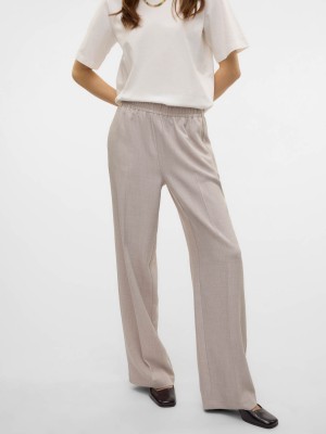 Vero Moda VMCASSIDY HW LOOSE PULL ON PANT BOO Vapor Blue/MELANGE | Freewear VMCASSIDY HW LOOSE PULL ON PANT BOO - www.freewear.nl - Freewear