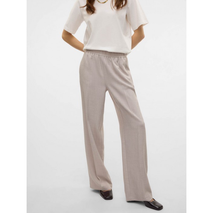 Vero Moda VMCASSIDY HW LOOSE PULL ON PANT BOO Vapor Blue/MELANGE | Freewear VMCASSIDY HW LOOSE PULL ON PANT BOO - www.freewear.nl - Freewear