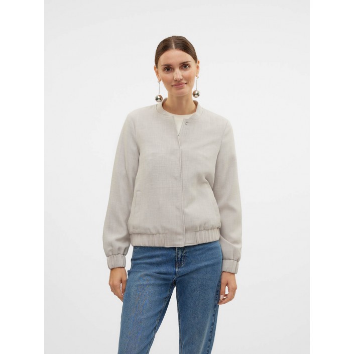 Vero Moda VMCASSIDY LS BOMBER JACKET BOO Vapor Blue/MELANGE | Freewear VMCASSIDY LS BOMBER JACKET BOO - www.freewear.nl - Freewear