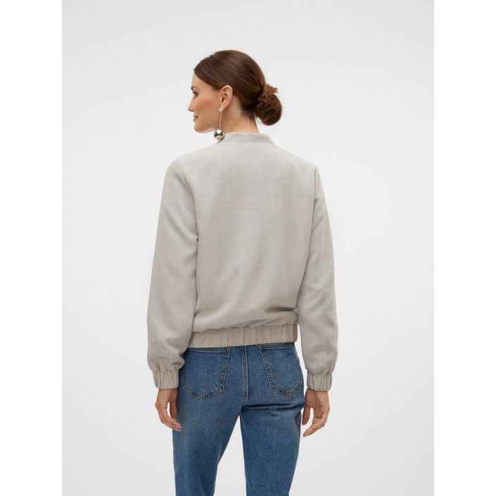 Vero Moda VMCASSIDY LS BOMBER JACKET BOO Vapor Blue/MELANGE | Freewear VMCASSIDY LS BOMBER JACKET BOO - www.freewear.nl - Freewear