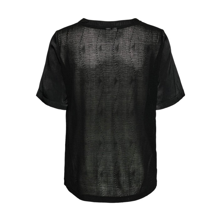 Vero Moda VMVIFIA S/S V-NECK TOP WVN BTQ Black | Freewear VMVIFIA S/S V-NECK TOP WVN BTQ - www.freewear.nl - Freewear