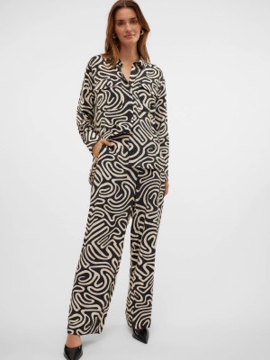 Vero Moda VMVIGDIS H/W PANTS WVN BTQ GA Black/Vigdis | Freewear VMVIGDIS H/W PANTS WVN BTQ GA - www.freewear.nl - Freewear