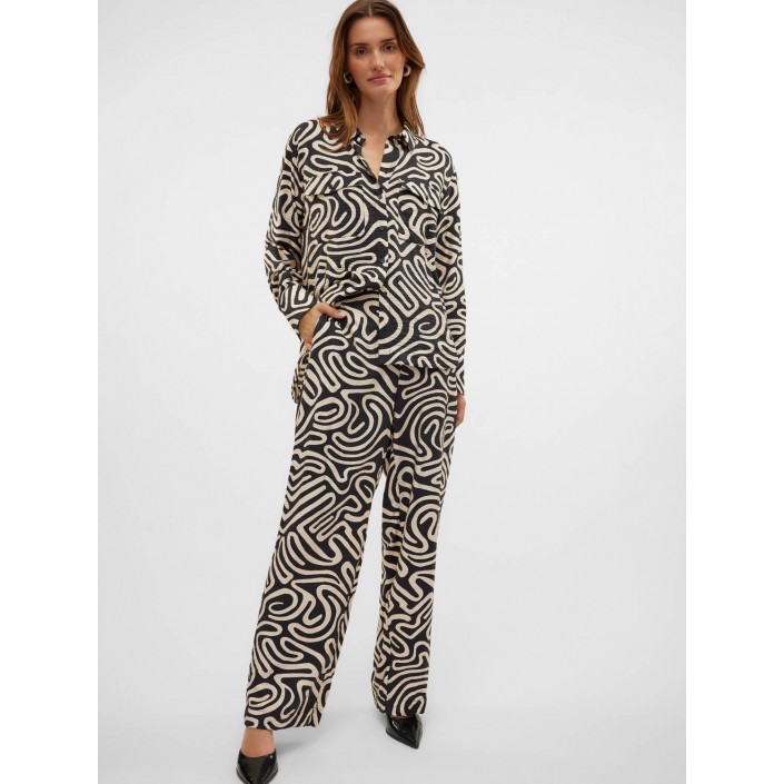 Vero Moda VMVIGDIS H/W PANTS WVN BTQ GA Black/Vigdis | Freewear VMVIGDIS H/W PANTS WVN BTQ GA - www.freewear.nl - Freewear