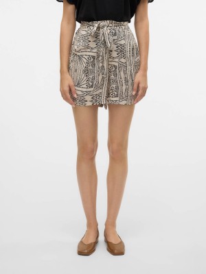Vero Moda VMMENNY H/W SHORTS WVN GA Oatmeal/Tenna | Freewear VMMENNY H/W SHORTS WVN GA - www.freewear.nl - Freewear