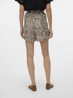 Vero Moda VMMENNY H/W SHORTS WVN GA Oatmeal/Tenna | Freewear VMMENNY H/W SHORTS WVN GA - www.freewear.nl - Freewear